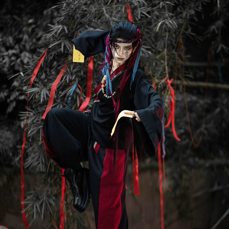 Flower Poetry Blazing Heat Men Unisex Hanfu