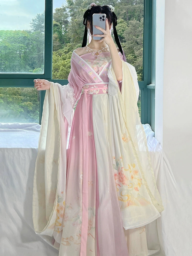 LOOKBOOK SERIES Wei Jin Long-Sleeved Shirt Hanfu