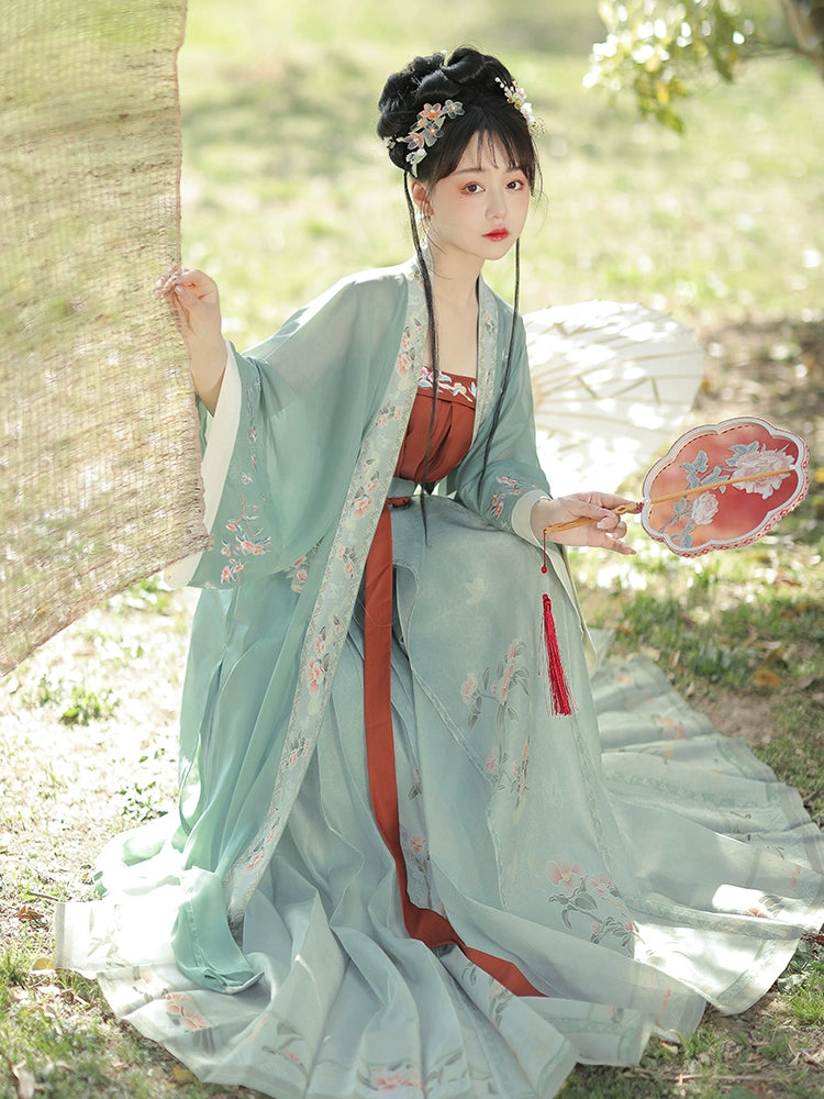 LOOKBOOK SERIES Song Dynasty Green Yellow Hanfu