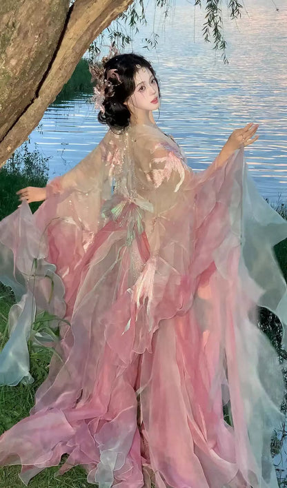 Oriental Aesthetics Series Pink Dreamer Hanfu Dress