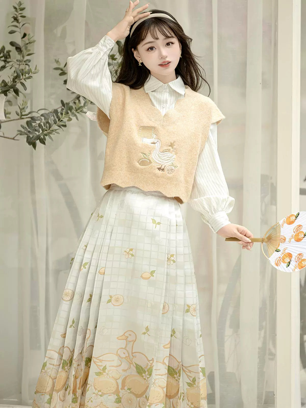 Neverland Series Han Elements Modern Hanfu Lemon Duck