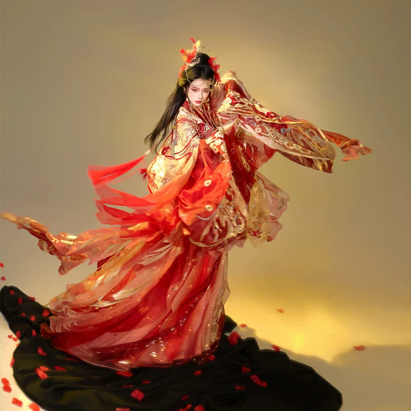 Ethereal Dreamscape Series Supreme Hanfu-Phoenix Leads Radiant Glory