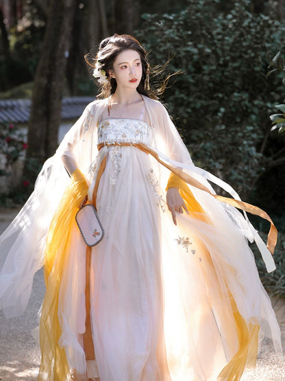 Daily Series Flower Spirit Twins Hezi Skirt Hanfu