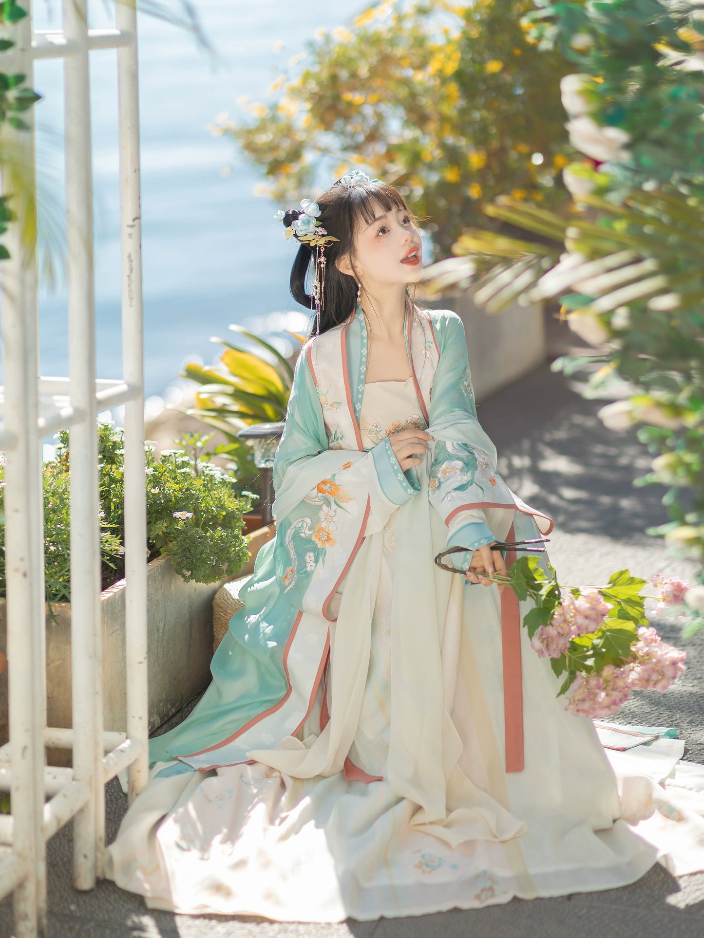 LOOKBOOK SERIES Song Dynasty Beige Blue Hanfu