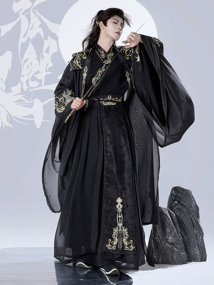 Male & Unisex Series Hanfu White Mystery