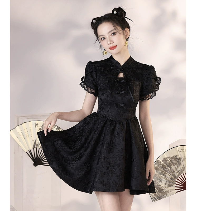 New Chinese Style Cheongsam Qipao Girlish Dressy Casual 47