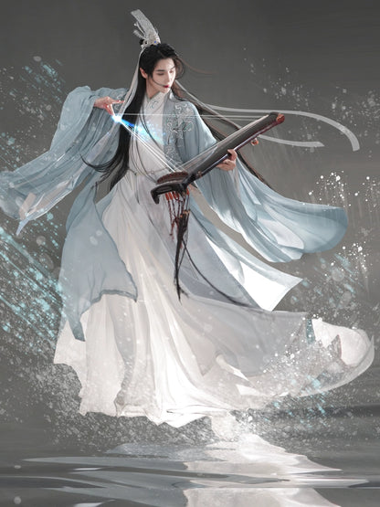 Male Hanfu Song Dynasty Mountain Stream