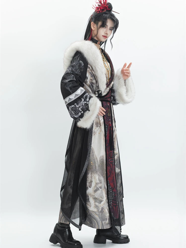 Flower Poetry Ancient Knight Men Unisex Hanfu