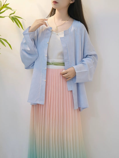 Lookbook Series Half Peach Summer Autumn Modern Hanfu