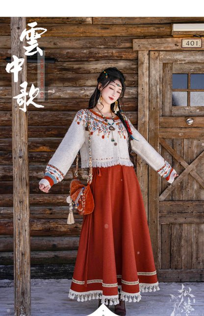 Dreams Spring Autumn Sweater Hanfu