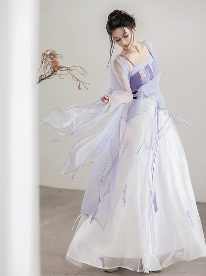 Dreams Wisteria Inflorescence Improved Hanfu Han Elements