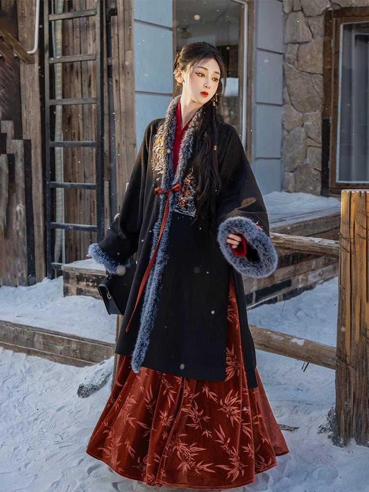 Dreams Modern Autumn Winter Circle Wool Coat