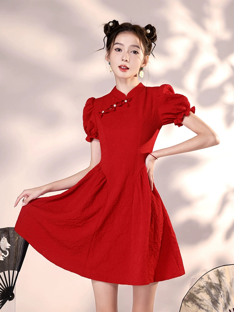 New Chinese Style Cheongsam Qipao Girlish Dressy Casual 4