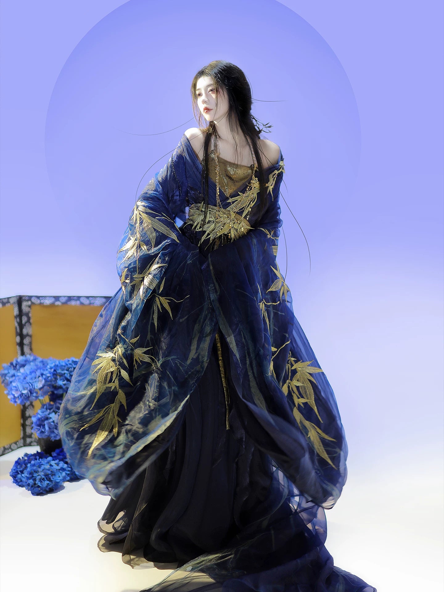 Hualure Series Hanfu Gilded Thread Color-Mixed Version