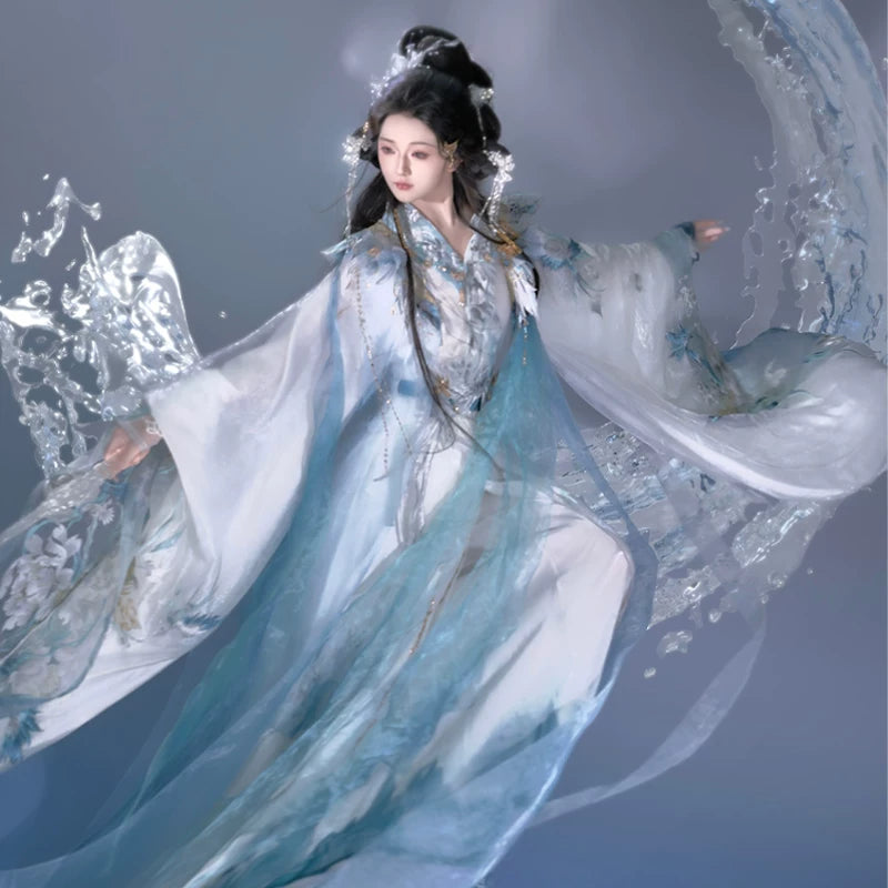 Ethereal Dreamscape Series Supreme Hanfu-Porcelain Whispers