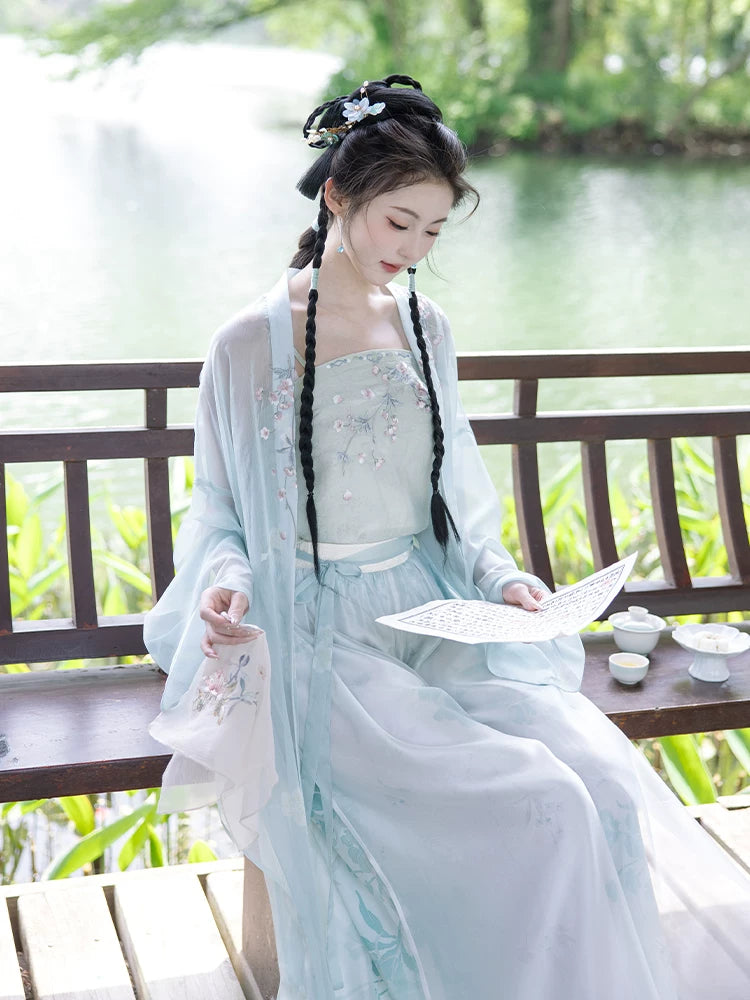 Lookbook Series Peach Blossom Dock Listening to Rain
