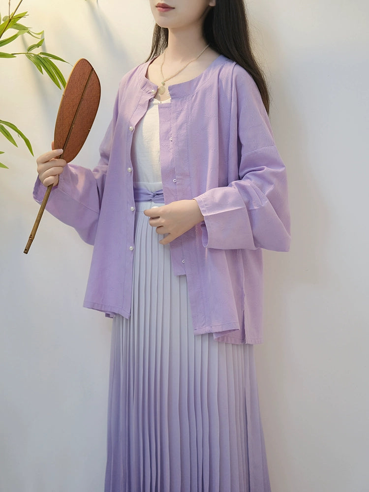 Lookbook Series Half Peach Summer Autumn Modern Hanfu