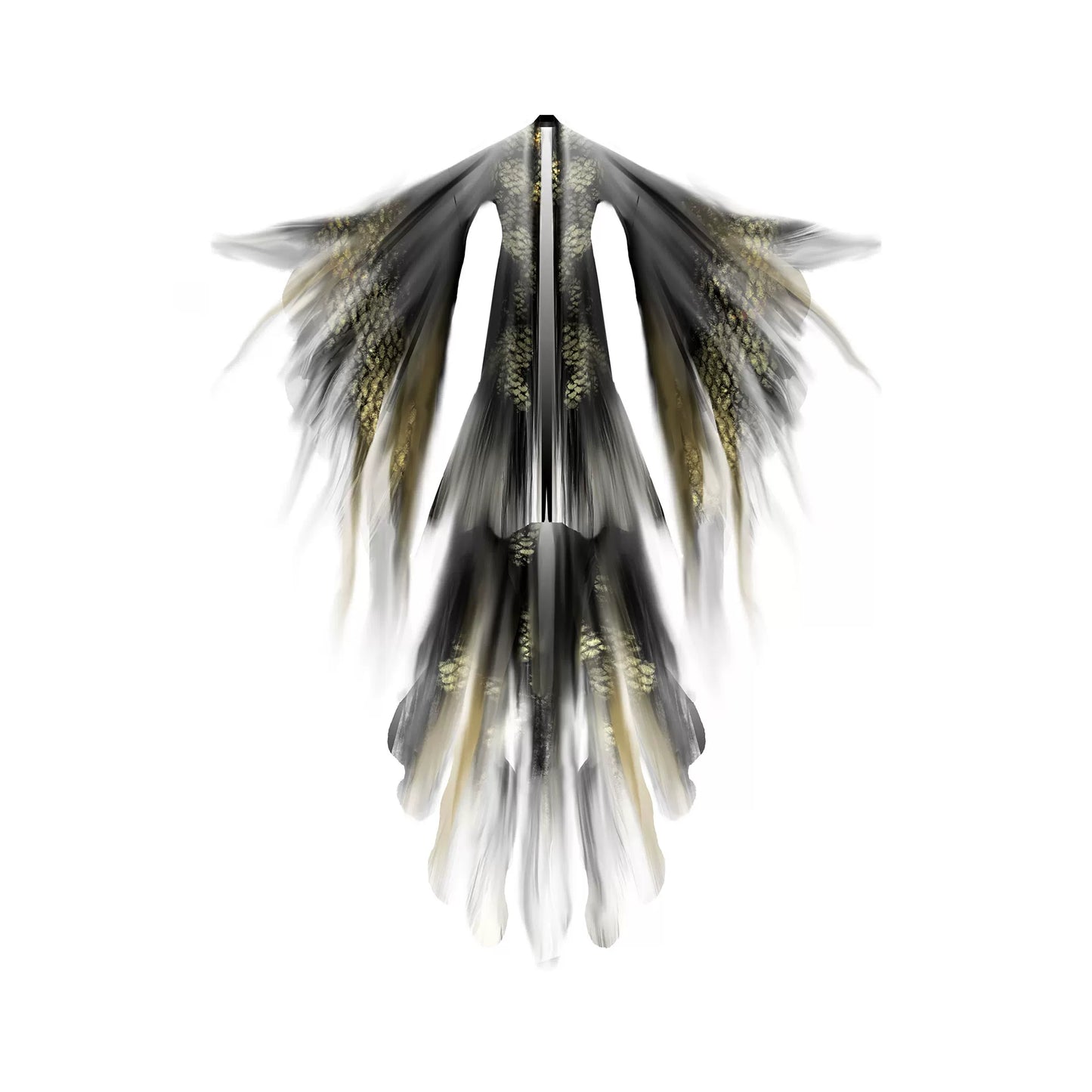 Oriental Aesthetics Series Golden Scale Hanfu Dress