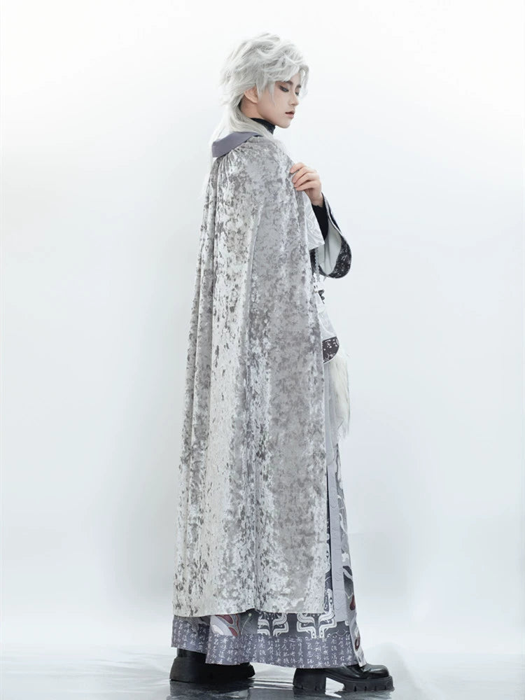 Flower Poetry White Tiger Men Unisex Hanfu