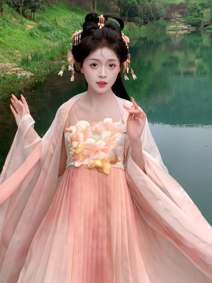 Four Seasons Spring Tang Dynasty Hanfu for women