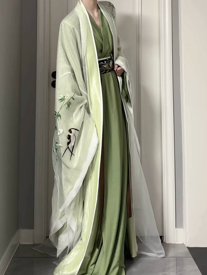 Male & Unisex Series Hanfu Windy Courtyard Willow