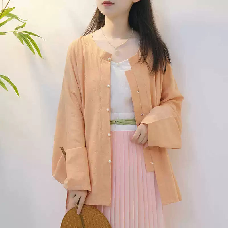 Lookbook Series Half Peach Summer Autumn Modern Hanfu