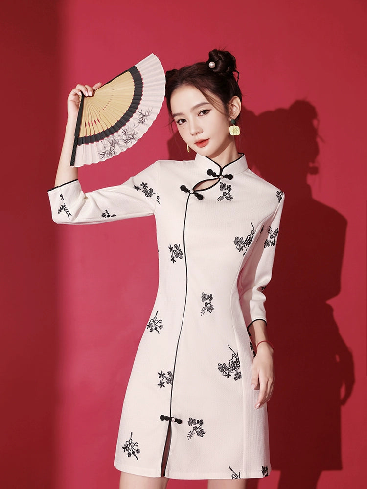 New Chinese Style Cheongsam Qipao Girlish Dressy Casual 8