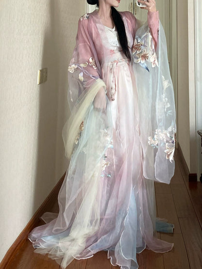 Oriental Aesthetics Series Water Jade Warmth Dancing Hanfu Dress