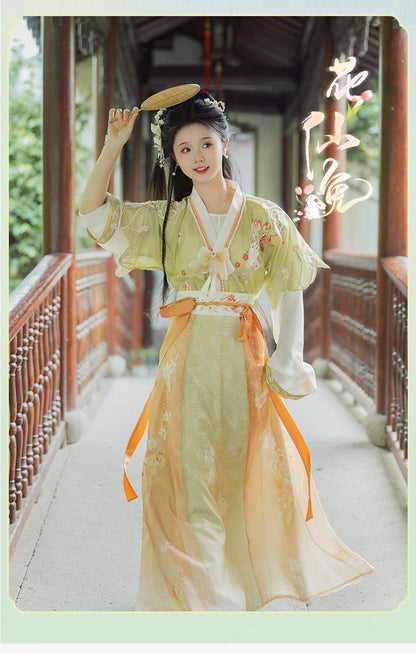 LOOKBOOK SERIES Tang Dynasty Waist-Length Skirt Suit