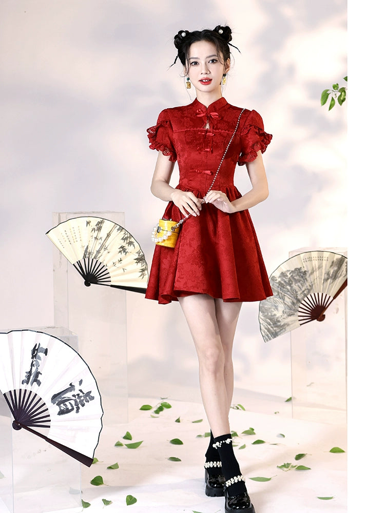 New Chinese Style Cheongsam Qipao Girlish Dressy Casual 48