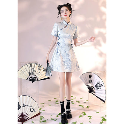 New Chinese Style Cheongsam Qipao Girlish Dressy Casual 52