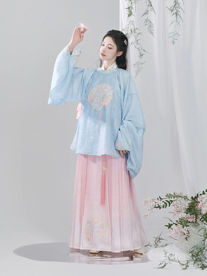 Hanshang Hualian Ming Modern Hanfu Jacket Skirt