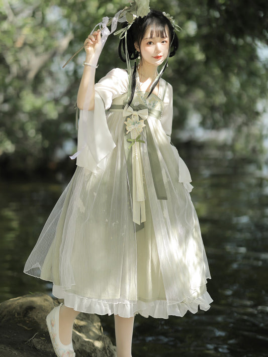 Han Element Series 2025 Hanfu Ruqun Sets Cyanogen