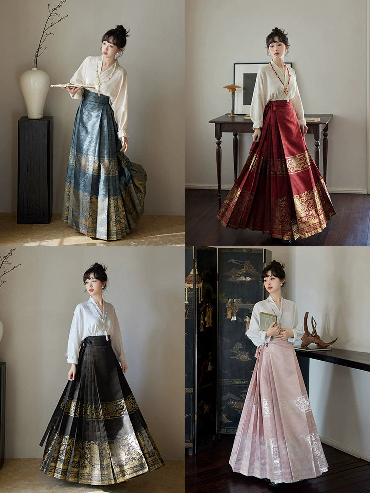 Lookbook Series Ming Dynasty 30+ Multi-Color Horse-Faced Skirt