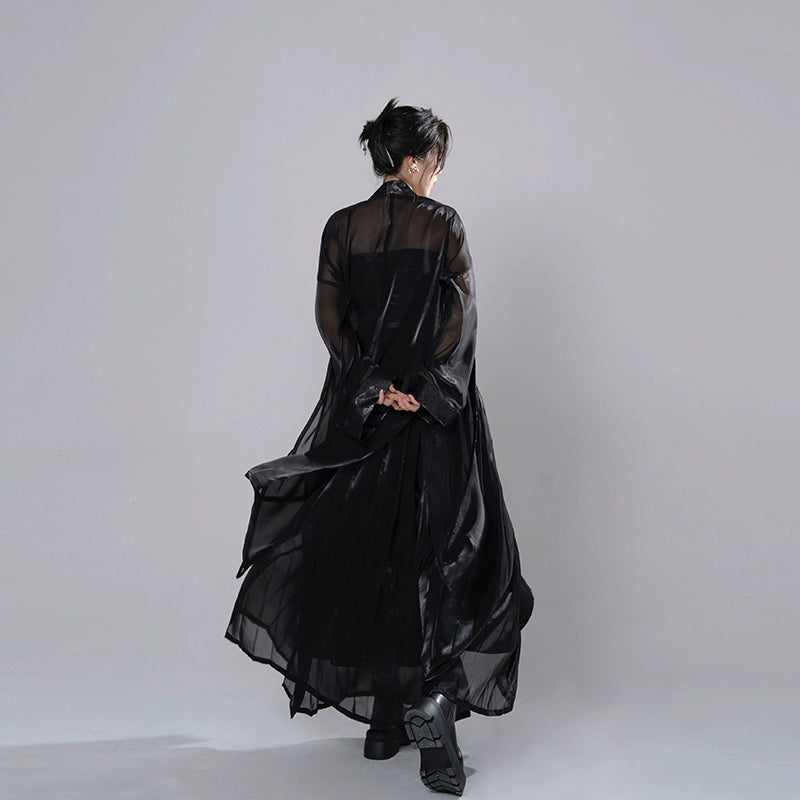 Embrace timeless style with our Song Dynasty-inspired Summer Hanfu ensemble in sleek black. Explore our collection of black Hanfu attire, including dresses, tops, and skirts, designed for modern comfort and traditional elegance. Elevate your wardrobe with our versatile Hanfu pieces, perfect for any occasion. Discover the beauty of Hanfu fashion and make a statement with our captivating black ensemble.