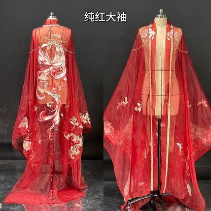 Haute Couture Series Woven Fabric Embroidered Qing Huan Guixu Fox Hanfu