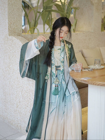 LOOKBOOK SERIES Song Dynasty Green Jasmine Hanfu