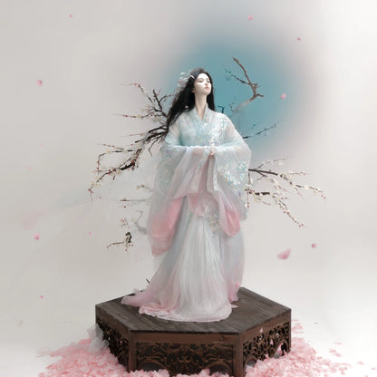 Haute Couture Series Woven Fabric Embroidered Hanfu Qing Huan Moon Goddess Warring States