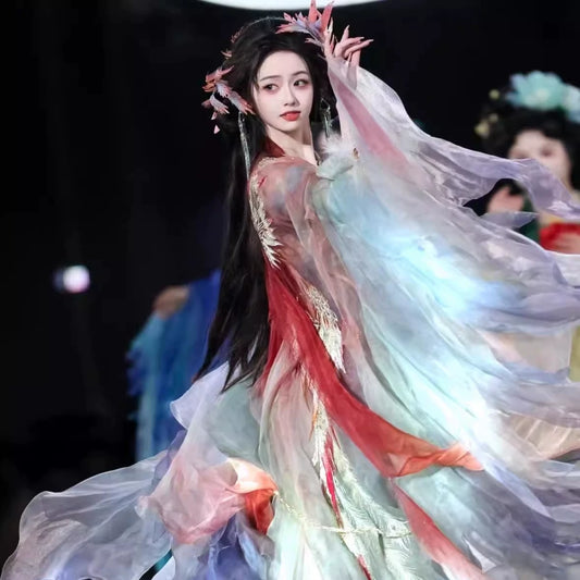 Oriental Aesthetics Series Sacred Fowl Hezi Hanfu Dress