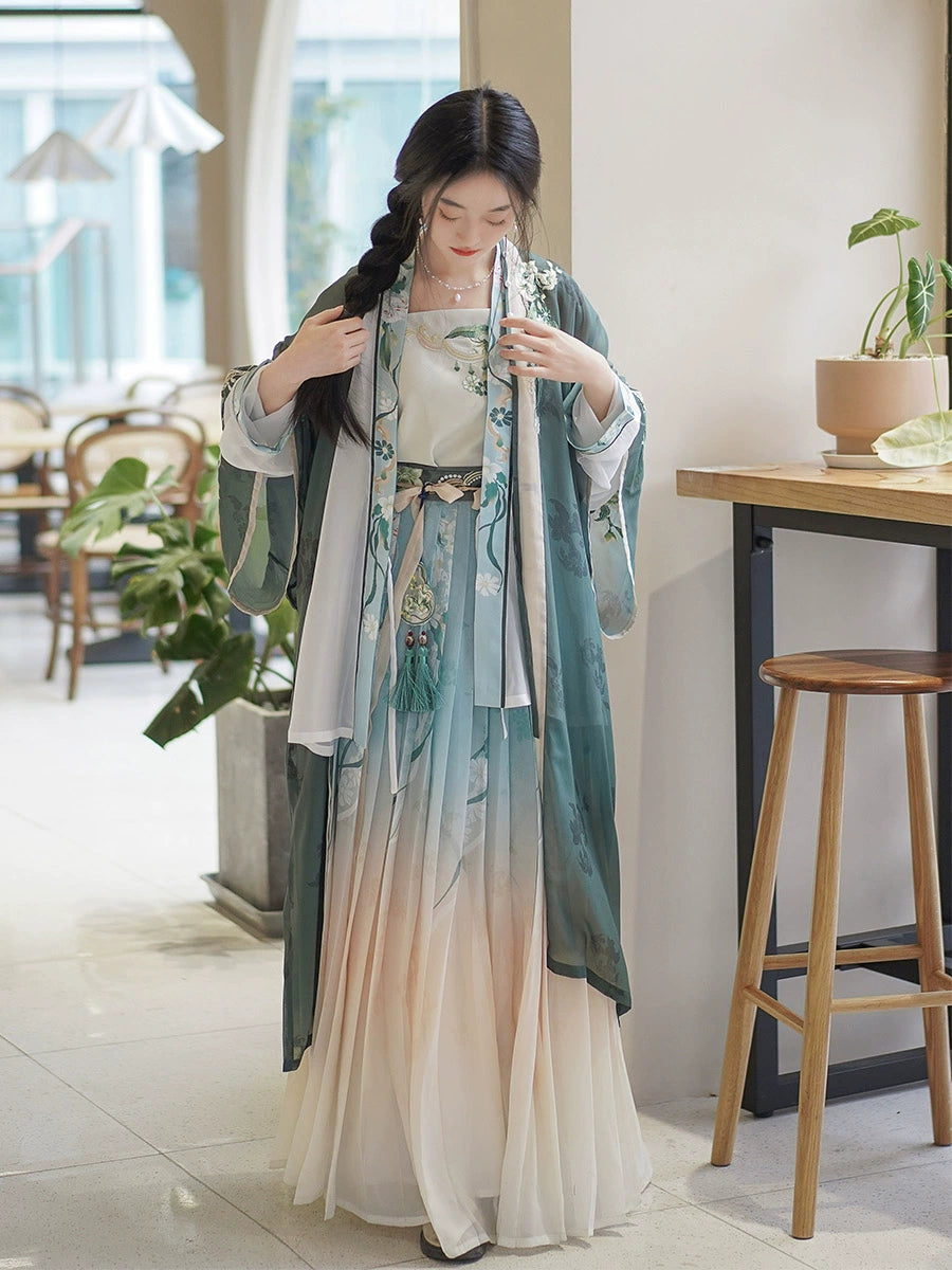 LOOKBOOK SERIES Song Dynasty Green Jasmine Hanfu