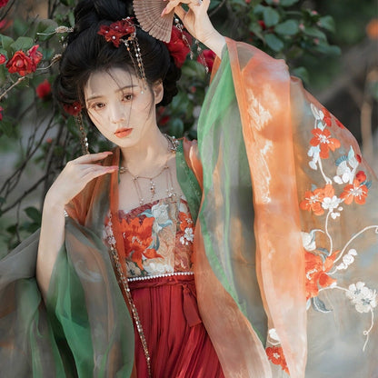 Twelve Flower Goddesses Series Camellia Hanfu Dress