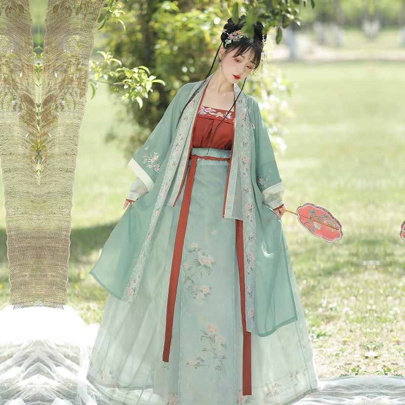 LOOKBOOK SERIES Song Dynasty Green Yellow Hanfu