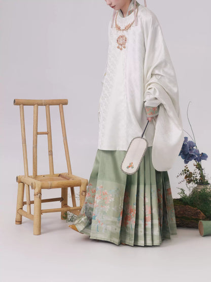 Shangyao Retreat Series Pink Imitation Ming Hanfu