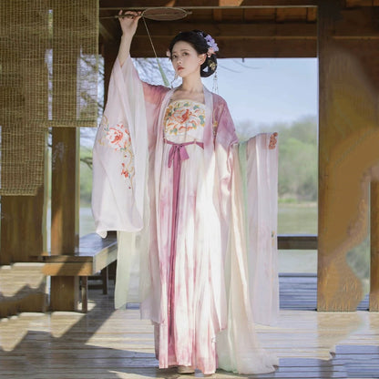 The Peony Pavilion Tang Dynasty Embroidery Myrobalan Skirt