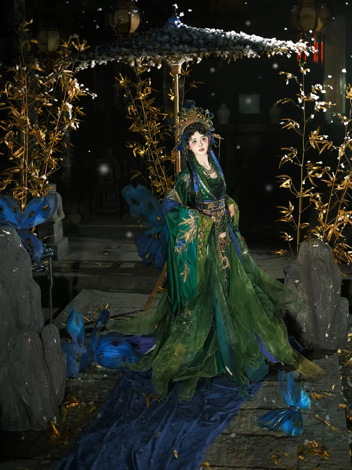 Cloud-Kissing Nature Series Viridbamboo Han Hanfu