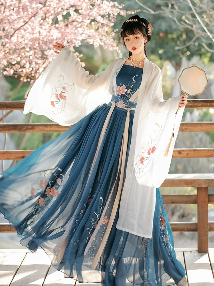 Song Dynasty Three-piece Waist COLLAR Skirt Dress