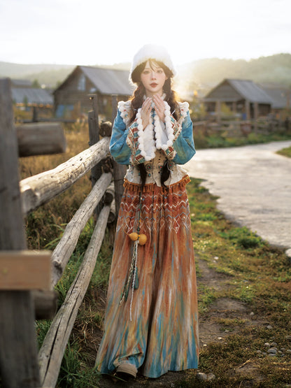 Lookbook Series Ethnic Autumn Hanfu Snow Plains Pray