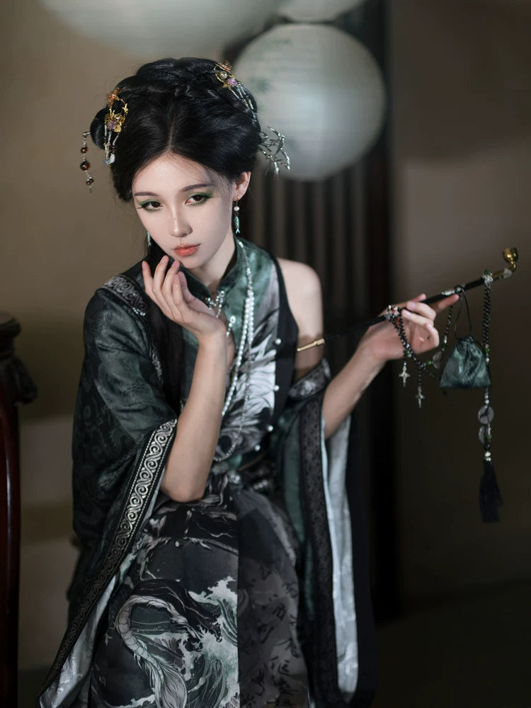 Lookbook Series Flower Poetry Hanfu Qipao Pants Style