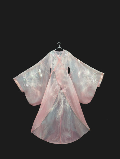 Haute Couture Series Woven Fabric Embroidered Hanfu Qing Huan Rubythornix Han