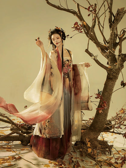 Ethereal Dreamscape Series Supreme Hanfu-Apricot Autumn Whispers